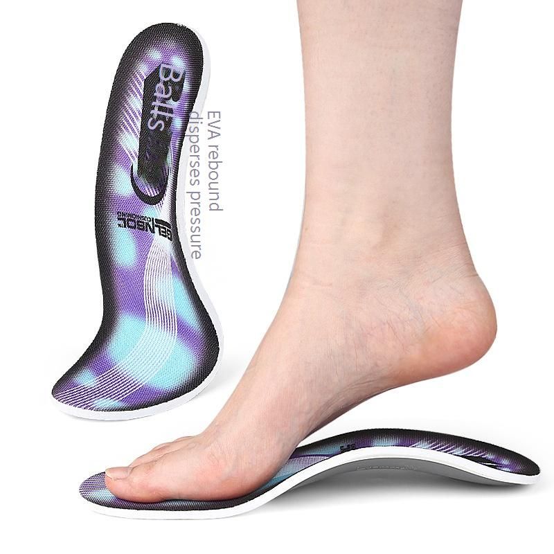Orthopädische EVA-Schuheinlagen für Plattfüße, Überpronation und X-Bein-Haltung – Unisex-Kissen zur Unterstützung des Fußgewölbes für Sport und Alltag (Lila, S/M/L)_voghion.com