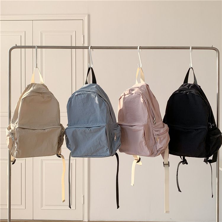 Lightweight, Large-capacity Nylon Backpack For Women, Designed Specifically For Solo Travel Double Shoulder Straps Casual Style_voghion.com