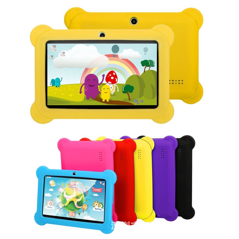 7-inch Kids Tablet With Shockproof Case, 2GB RAM + 32GB Storage, HD IPS Screen, Bluetooth, GPS, Android OS – (Blue/Red/Pink/Black/Purple/Yellow)_voghion.com