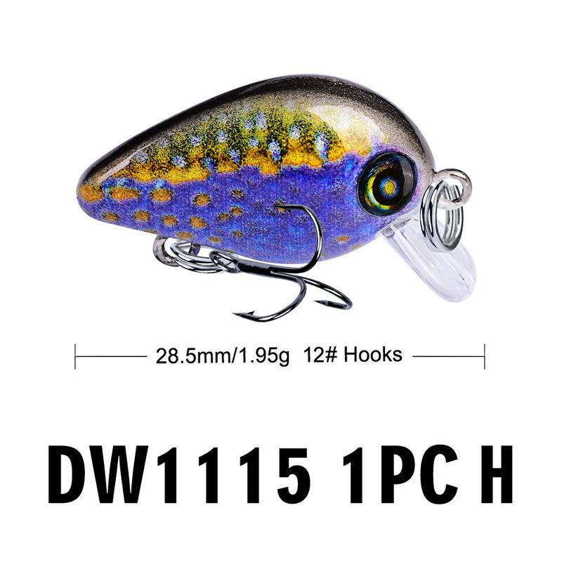 Lure 1.95G Small Rock 28.5mm Sea Fishing Freshwater Painted Fish Bait DW1115 Bionic Design_voghion.com