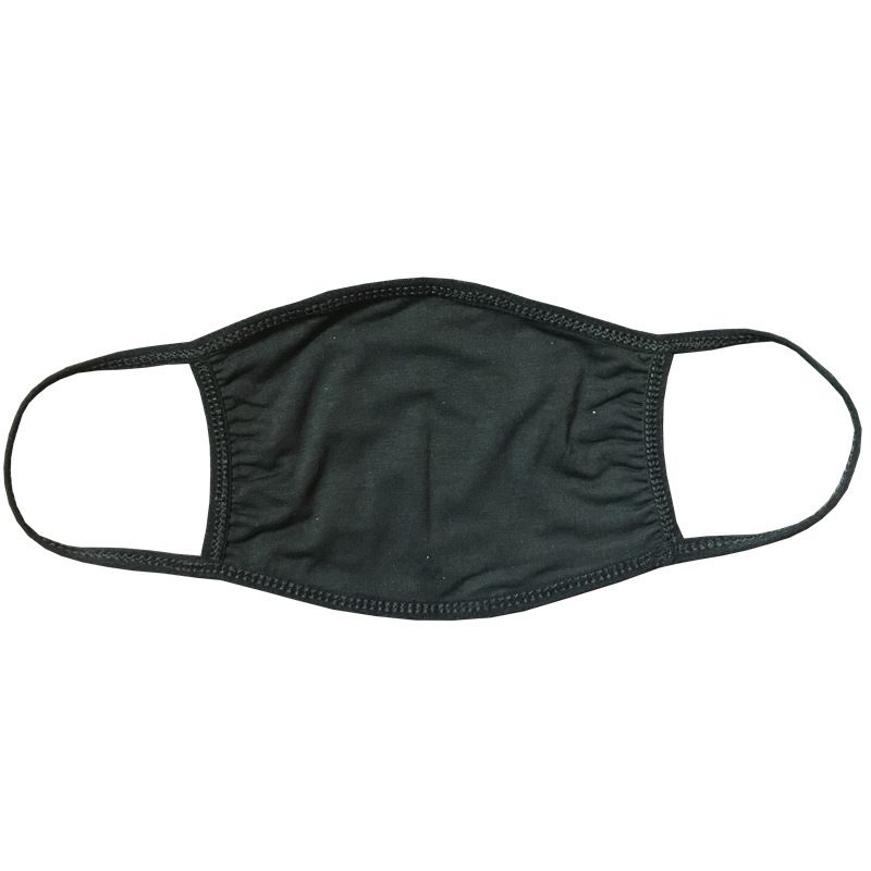 Mascherina protettiva traspirante antipolvere in tessuto di cotone modale, non monouso, lavabile, protezione solare, unisex, nera e bianca_voghion.com