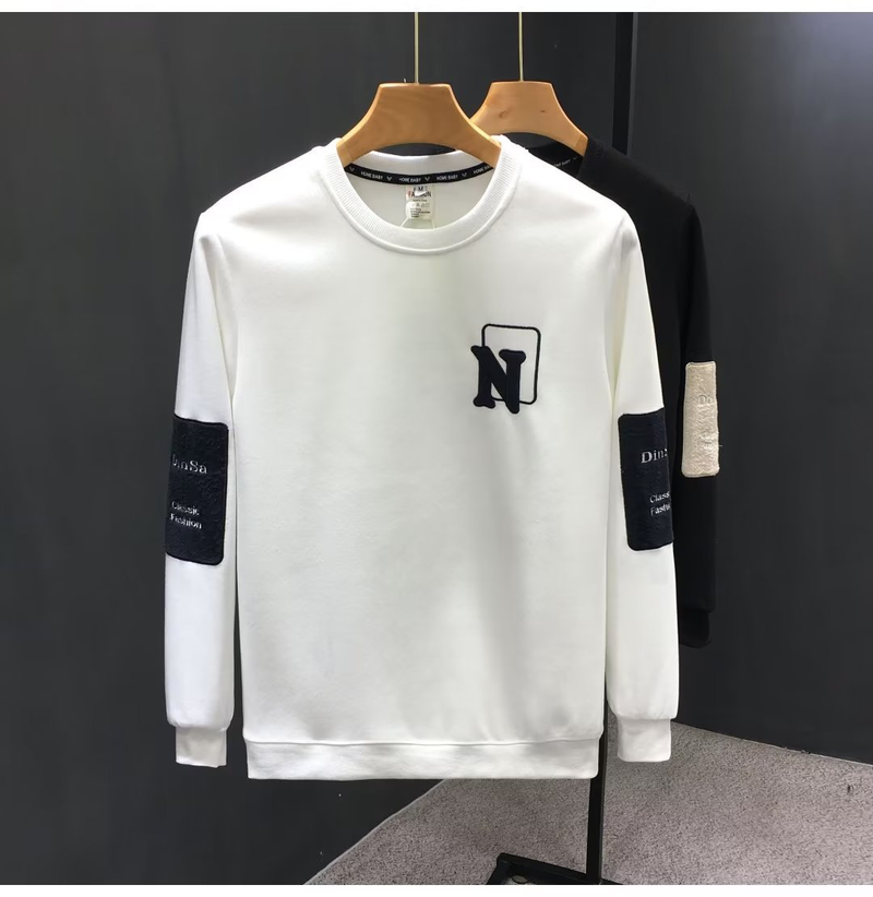 Maglioni moda primavera e autunno per versione coreana da uomo Sottofondo casual a maniche lunghe Nuovo top semplice e versatile_voghion.com