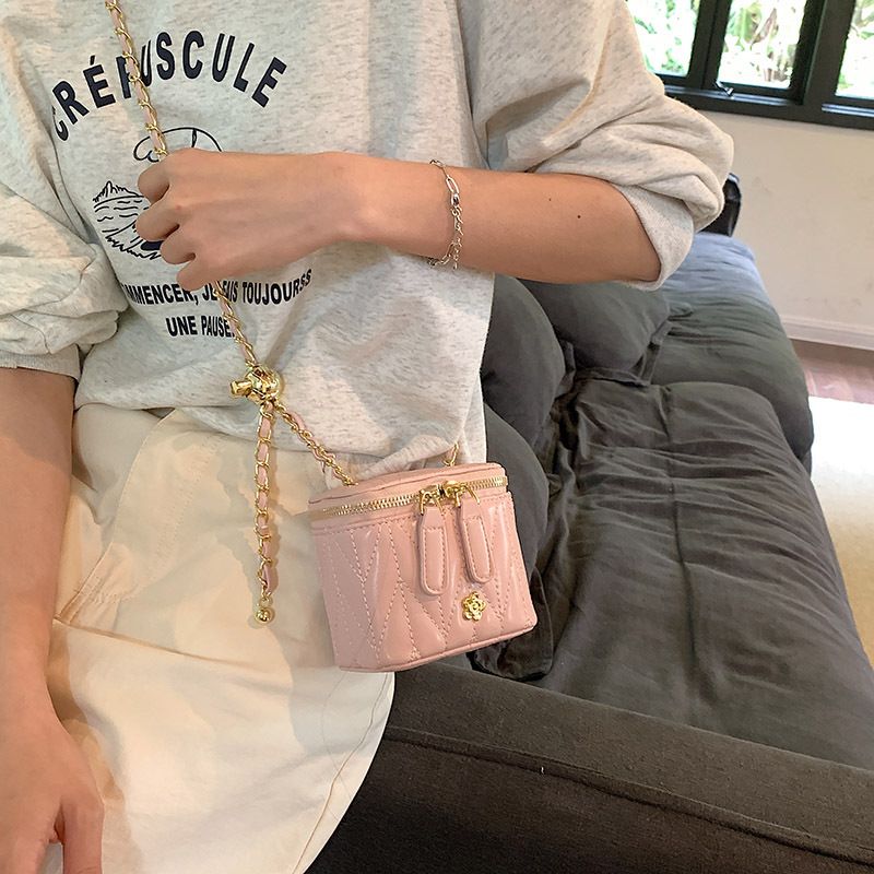 Camellia Box Women's Chain Small Style High-end Niche Shoulder Parent-child Children's Coin Mini Crossbody Bag_voghion.com