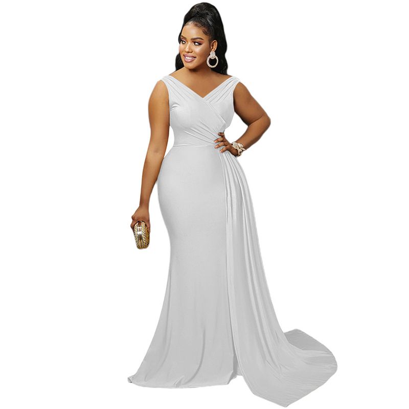 Women's Clothing Ball Gown Evening Dress Elegant Sexy Floor Length Dress Female_voghion.com