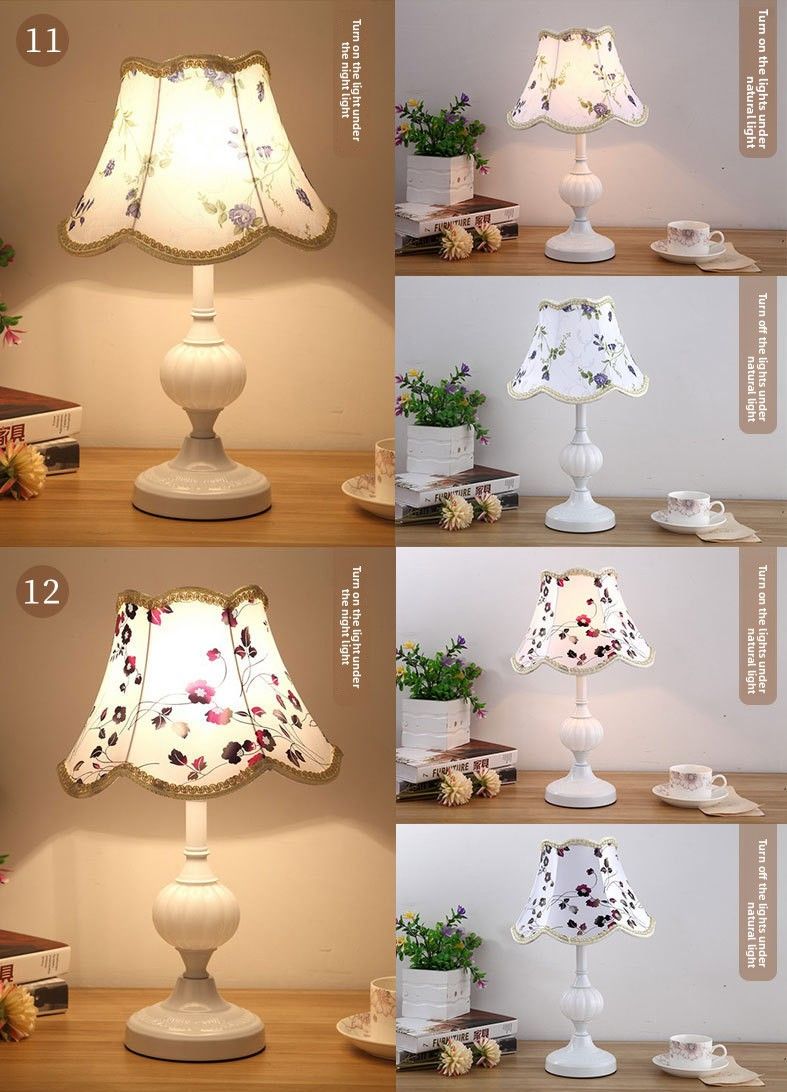 European-style Simple Glass Table Nordic Bedroom Bedside Lamp American Modern High-end Light Luxury_voghion.com