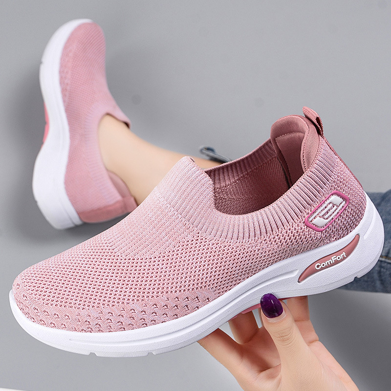 Scarpe da passeggio casual da donna leggere di nuova moda con suola morbida Scarpe da calzino Scarpe sportive traspiranti per signora_voghion.com