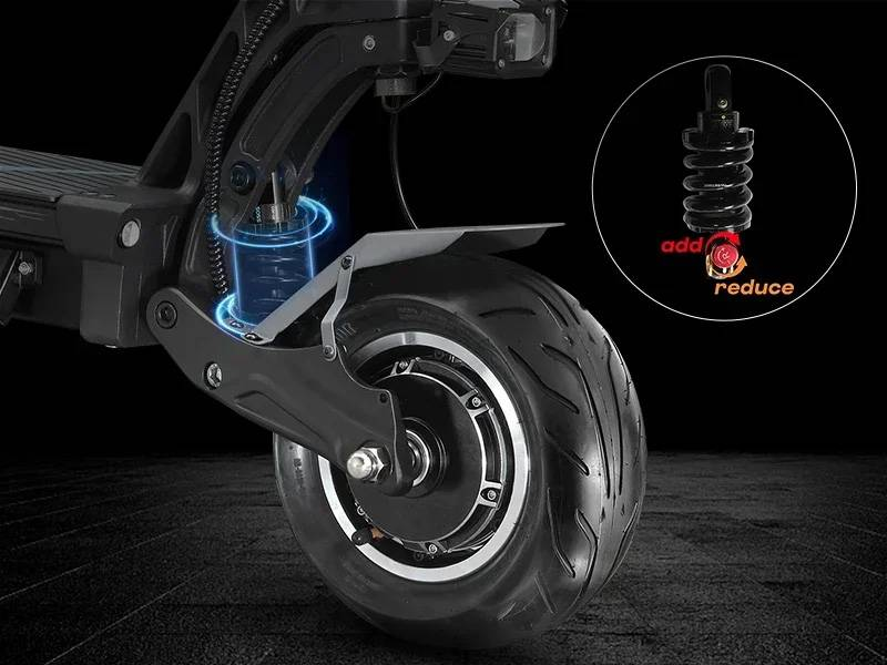 Trotineta electrica YUME HAWK Pro, 3000W * 2 Motore 60V 30Ah Baterie 50mph Viteza maxima 10x4.5' Tubeless Off-road Escooter Anvelope_voghion.com