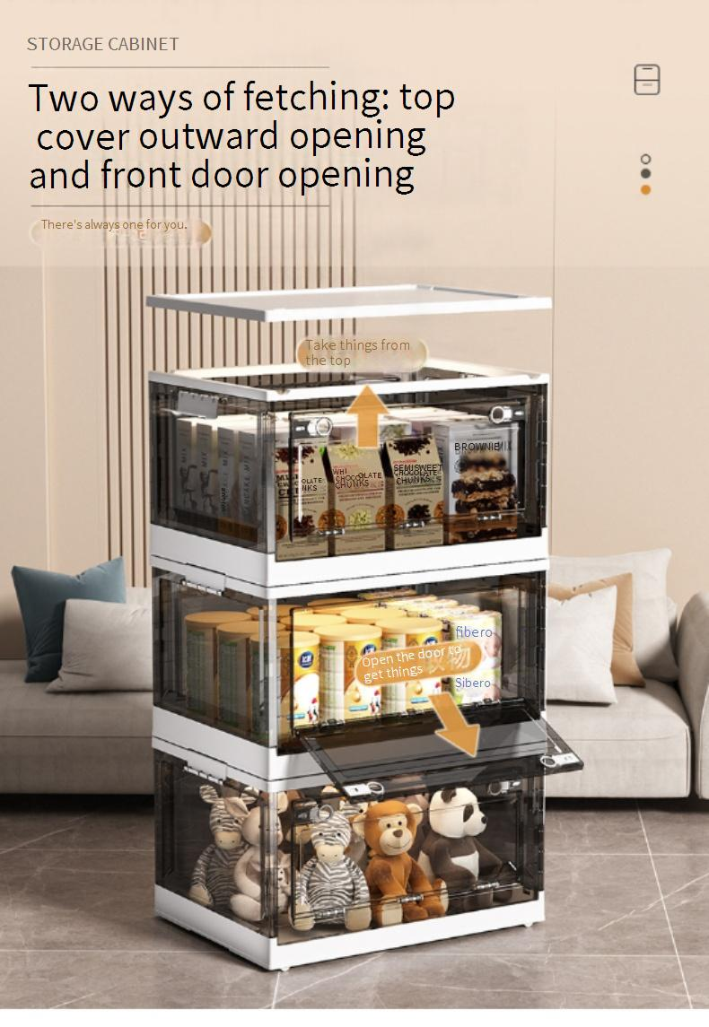 Scatola di immagazzinaggio per la casa, dormitorio, guardaroba, vestiti, trapunte, scatola di immagazzinaggio trasparente, pieghevole, mobile_voghion.com