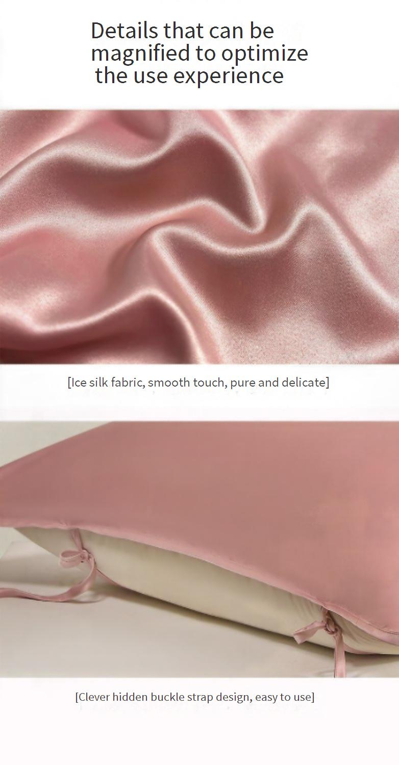 Cooling Bamboo Fiber Pillowcase - Breathable & Washable For Summer Ultra-Smooth & Skin-Friendly (Standard/Queen Size Classic White)_voghion.com
