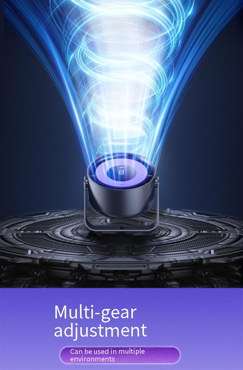 Wentylator biurkowy USB - wydajny i ultracichy wentylator chłodzący do biura/domu (3 ustawienia prędkości, regulowany kąt nachylenia, energooszczędny do sypialni/gabinetu)_voghion.com