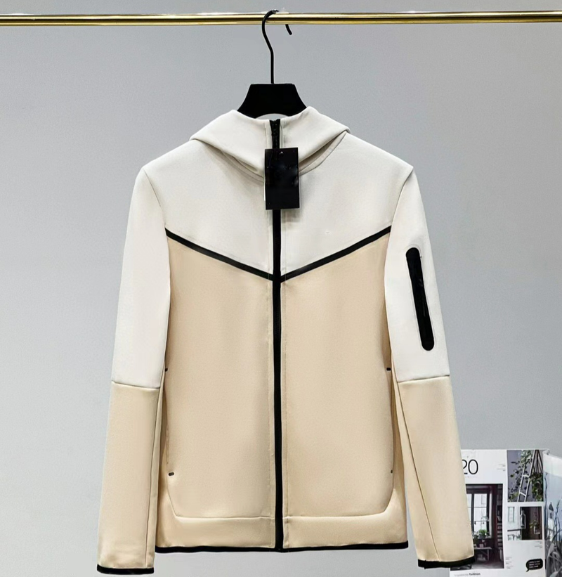 Spring And Autumn Casual Sports Cotton Air Layer Hooded Zipper Cardigan Men's Jacket Coat_voghion.com