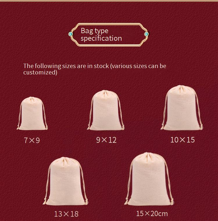 Cotton Drawstring Storage Bags - Multi-Purpose Breathable & Anti-Mildew Bags For Fruits/Veggies/Shoes/Clothes_voghion.com