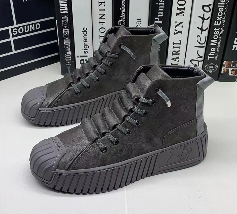 Men Martin Boots High-top Shoes , Fashionable Casual Shoes Spring And Autumn New Style_voghion.com