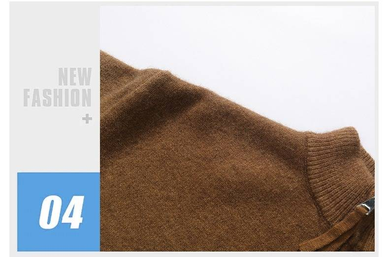 Maglione oversize da uomo in maglia - Pullover casual da streetwear con vestibilità comoda, morbido girocollo, colori solidi alla moda per autunno e inverno_voghion.com