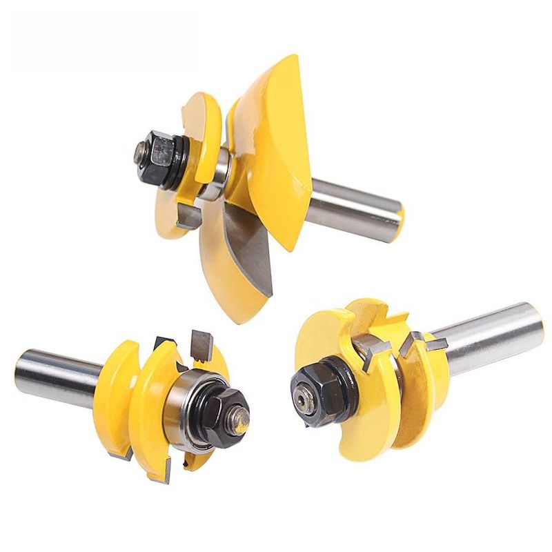 Woodworking Router Bits Set – Professional Flush Trim, Round Over, And Grooving Cutters For Cabinet Doors, Edging & More_voghion.com