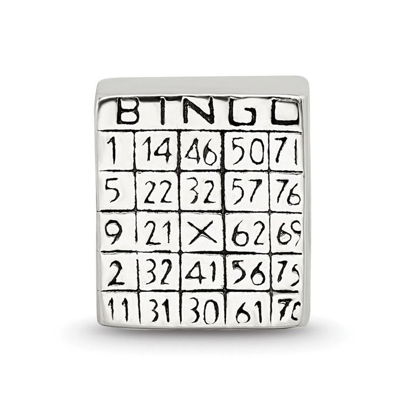 Sterling Silver Reflections Bingo Card Bead_voghion.com