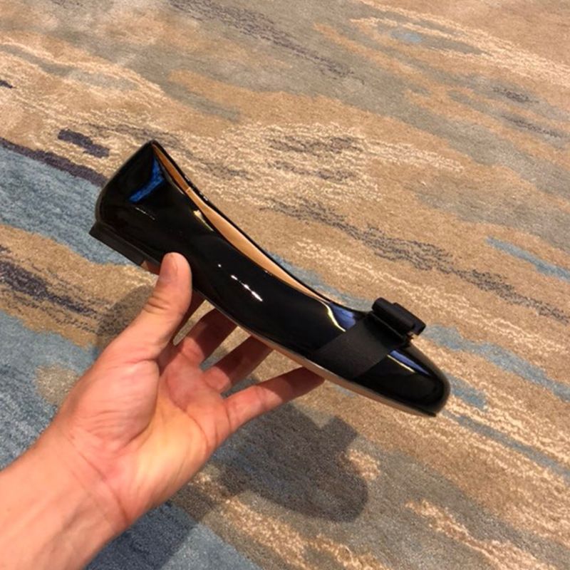 High Version Bowknot Single For Women 2025 New Style Feijia Genuine Leather Red Chunky Heel Shallow Mouth Round Toe_voghion.com