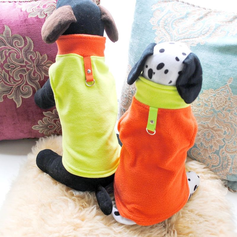 Abbigliamento per animali domestici diretto dalla fabbrica, per cani, autunno e inverno, in pile polare, fibbia di trazione, 27 colori brevettati, saranno oggetto di indagine_voghion.com