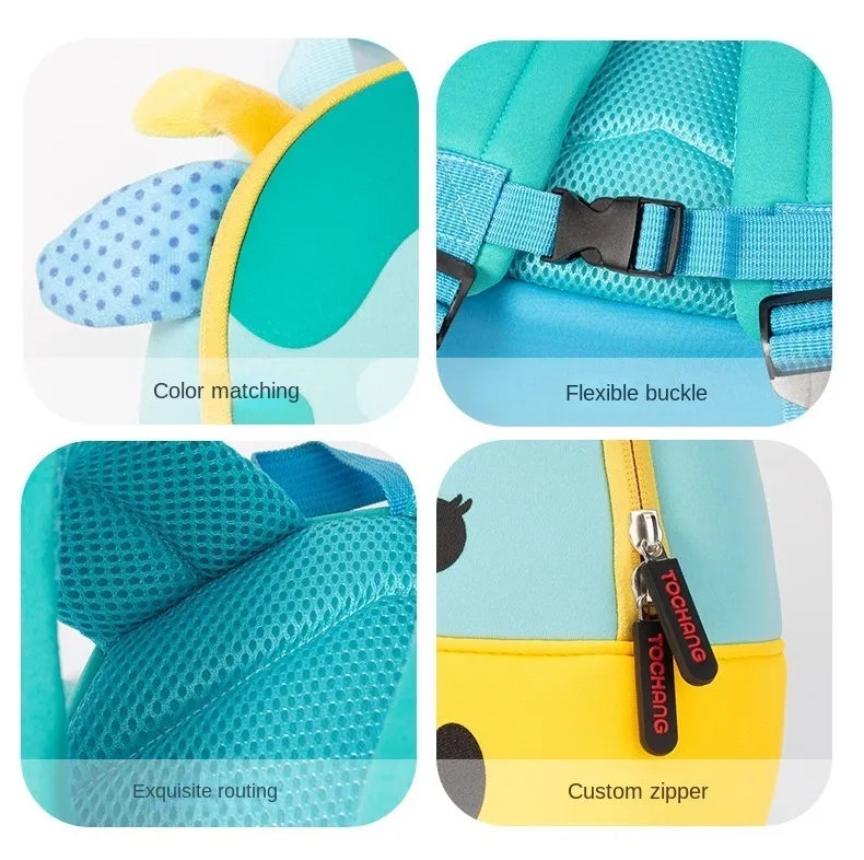 Backpacks 3D Cartoon Animal Children Cute Bear Monkey Cow Kids Bags School Bag Kindergarten Boys Girls Schoolbags Mini_voghion.com