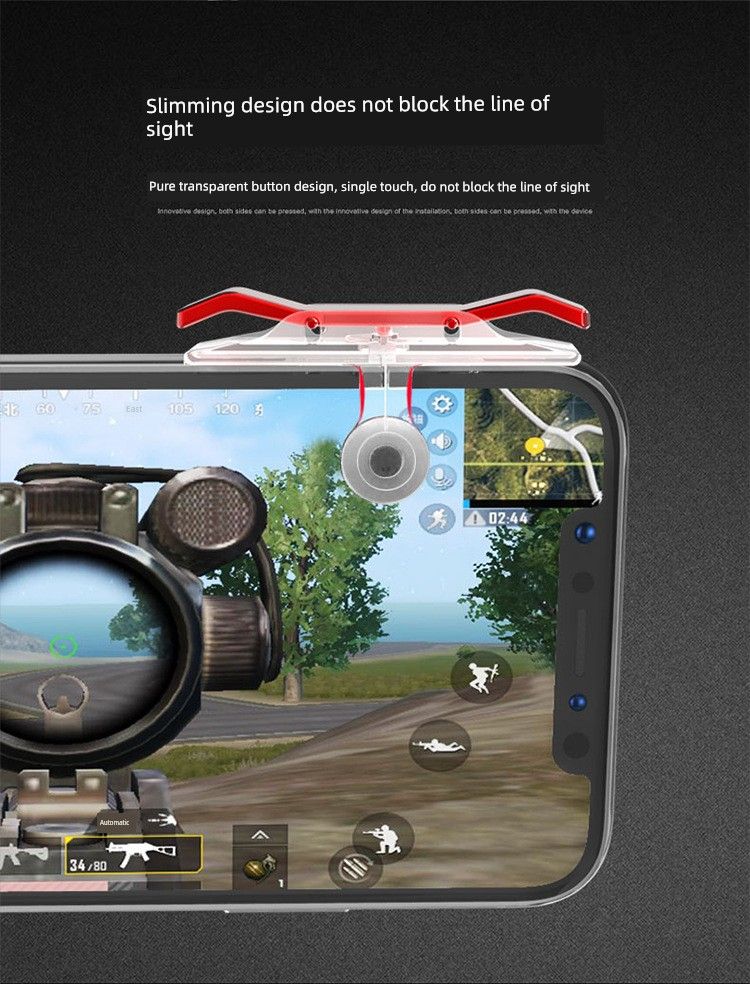 Nuovo arrivo PUBG Gadget da gioco Galvanico E9 Pingguo Special Aid Controller per giochi mobili Clip posteriore Pulsante in metallo_voghion.com