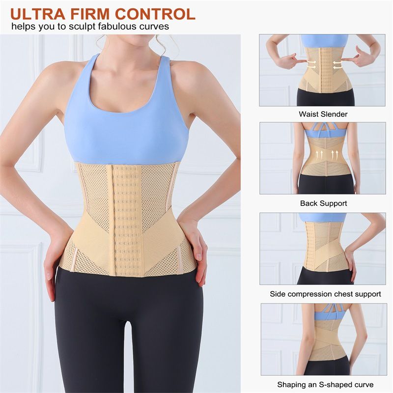 VoleFox Polyester Tummy Wrap For Women Summer Breathable Waist Trainer Slimming Belt For Fitness_voghion.com
