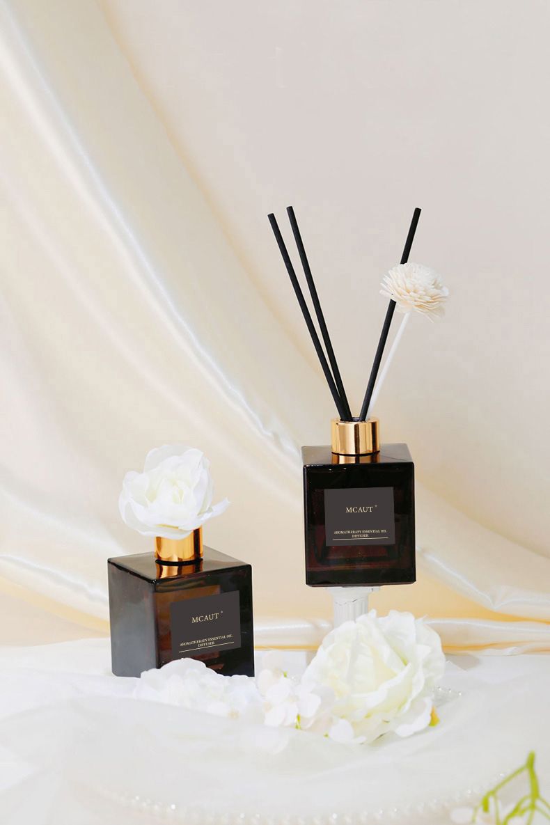 Incense & Incense Burners Premium Essential Oil Reed Diffuser Flameless Aromatherapy For Bedroom Elegant Home Fragrance & Air Freshener Decor Gift_voghion.com