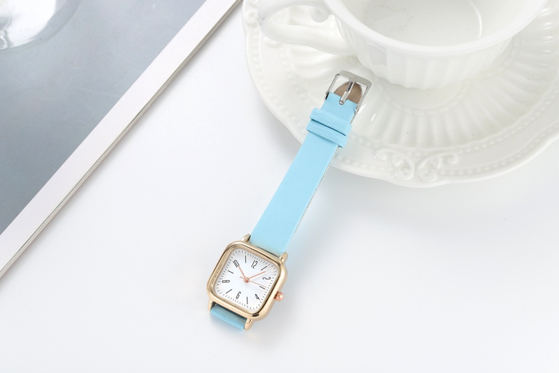 Orologio da donna alla moda, nuovo stile Instagram, serie Sen, moda digitale, minimalista, quadrato, con cintura per studenti, quadrante piccolo_voghion.com