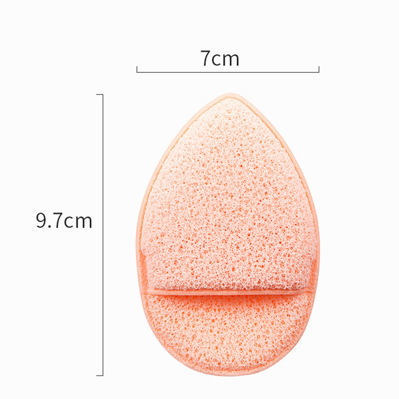 Feuchtigkeitsspendender Reinigungsschwamm. Weiches, wassertropfenförmiges Design, Gesichtswaschschlamm, Masque Puff für müheloses Entfernen von Make-up_voghion.com