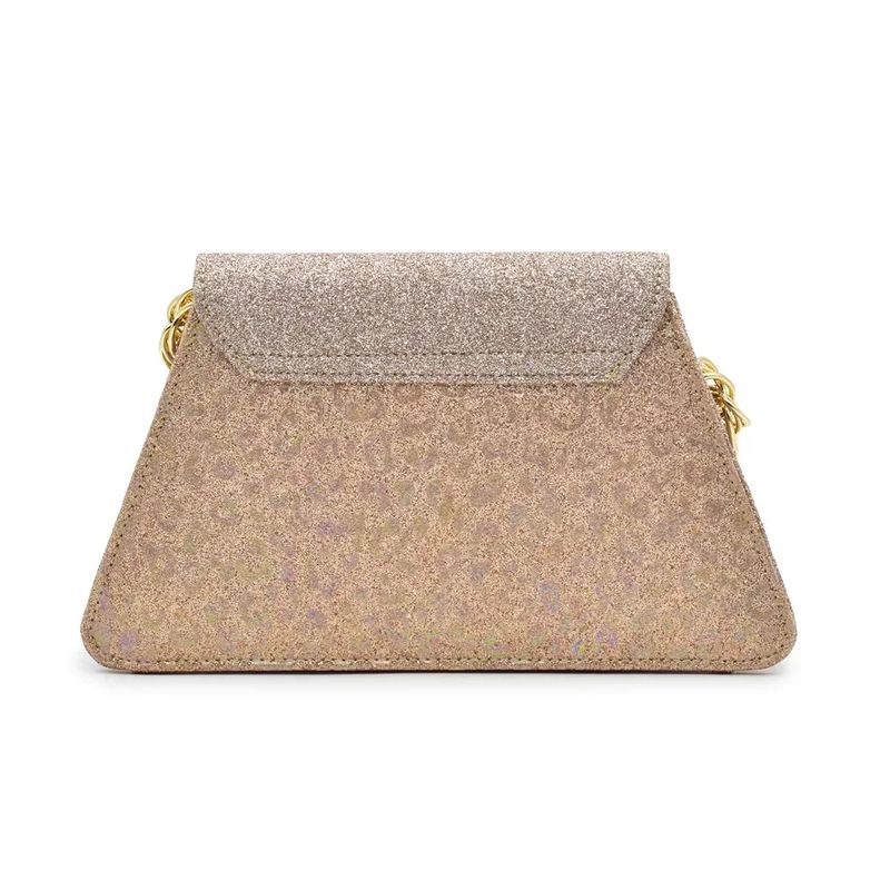 Shoe bag matching fabric splicing leopard print road wedding party formal wear daily commute_voghion.com