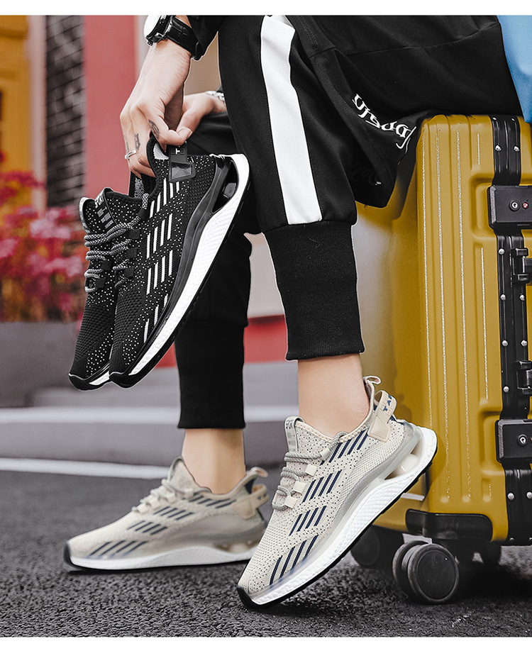 Vier Jahreszeiten neue koreanische Jugend Trend Herrenschuhe Low-Top-Outwear sportliche Freizeitschuhe einteilige Alternative_voghion.com