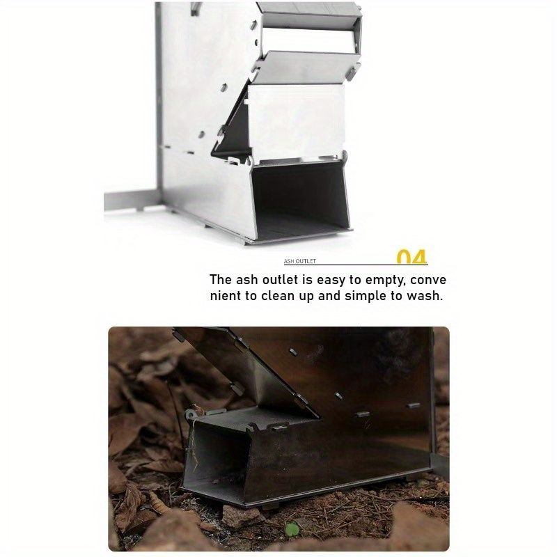 Ultra - Portable Outdoor Stove, 4.53×2.17×7.09 Inches Compact Size, 613g Lightweight For Backpacking_voghion.com