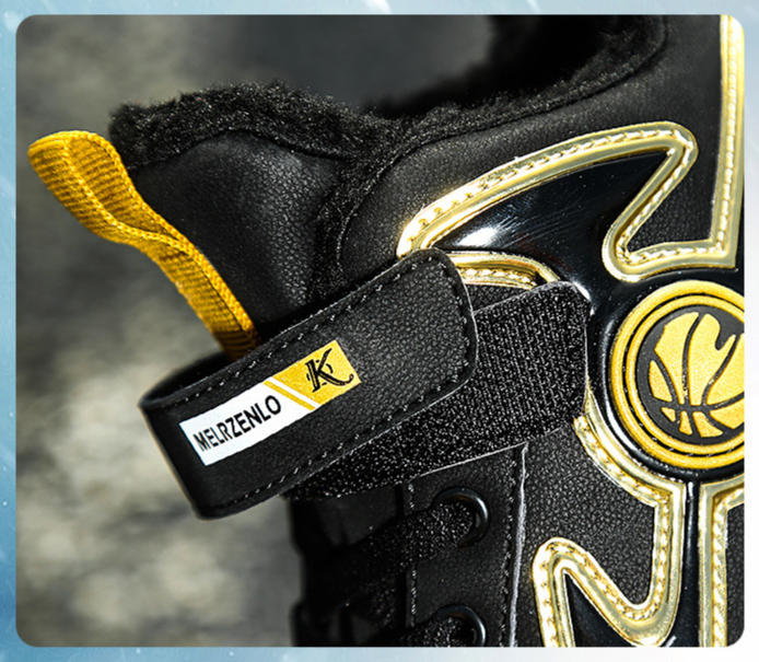 Zapatos para niños Parte superior de cuero Zapatos impermeables para niños grandes más zapatos deportivos de lana para niños_voghion.com
