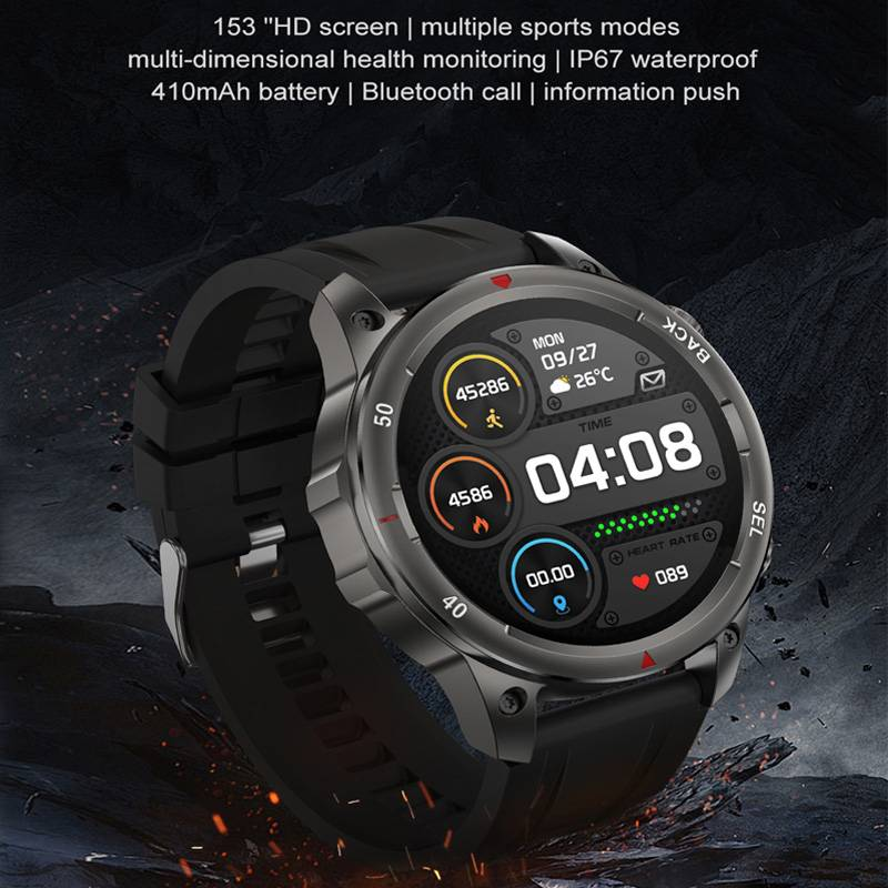 2024 neue GPS Track Smart Uhr Mit Taschenlampe Militär Uhr Bluetooth Anruf Männer Uhr NFC Kompass Sport Uhr Frau Für xiaomi_voghion.com