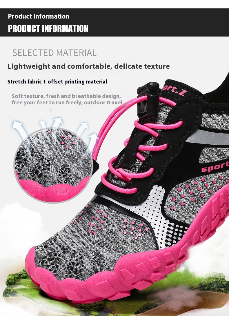 Antislip sokken voor kinderen, springtouw, sportschool, speeltuin, trampoline, ademend stretchmateriaal, antislip rubberen zool, buitensportschoenen_voghion.com