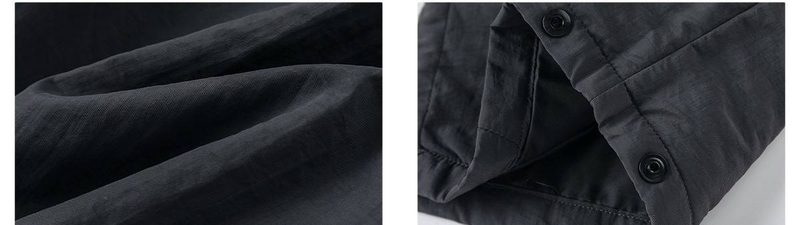 Wasserabweisende Ganzjahreshose für Herren – Wintertaugliche Baumwollmischung, Spaltfalten-Design (Schwarz/Eisengrau, M-XXXL)_voghion.com