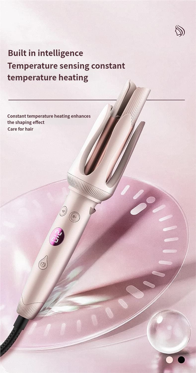 Ladies' Large Wavy Egg Roll Bar, Large Wool Roll, Fully Automatic Household Curling Iron, Temperature-adjustable Egg Curling Iron Plate_voghion.com