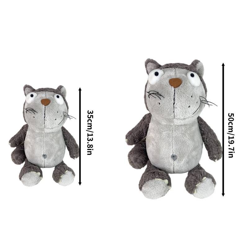 Large Adorable Orange Cat Plush Toy Pillow Cuddly And Soft_voghion.com