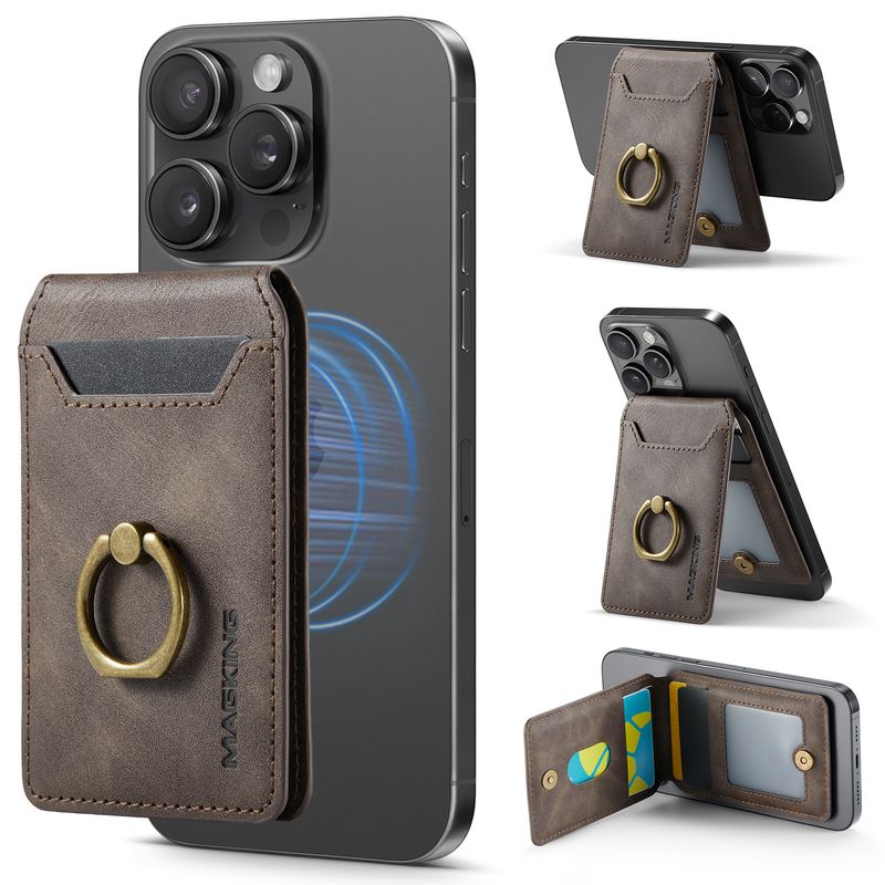 K1 For 16 Phone15 Ring Bracket Magnetic Card Holder Mobile Phone Magnetic Card Holder_voghion.com