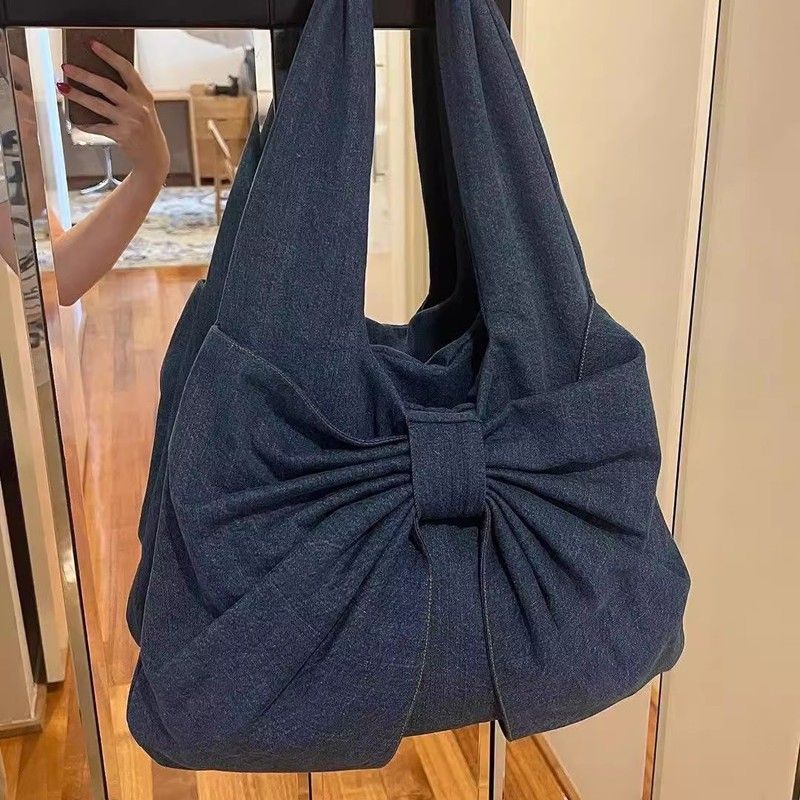 Borsa a tracolla semplice da cowboy del 2025, grazioso papillon squisito, borsa da pendolare di nicchia per il tempo libero Hundred_voghion.com