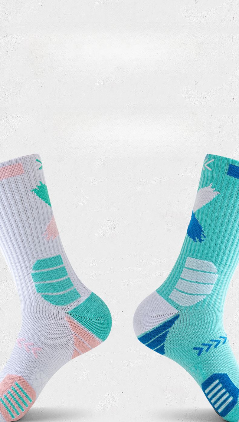 Basketball Socks Men's Medium And High Tube Autumn And Winter Towel Bottom Thickened Non-slip Socks Shock-absorbing Socks High-top Sports Running_voghion.com