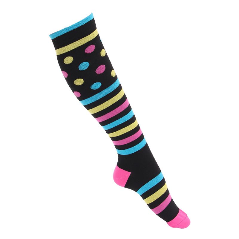 Performance Compression Socks For Running & Sports - High Cushion Nylon Athletic Sock(Unisex, 200+ Color Patterns, Sizes S/M & L/XL)_voghion.com