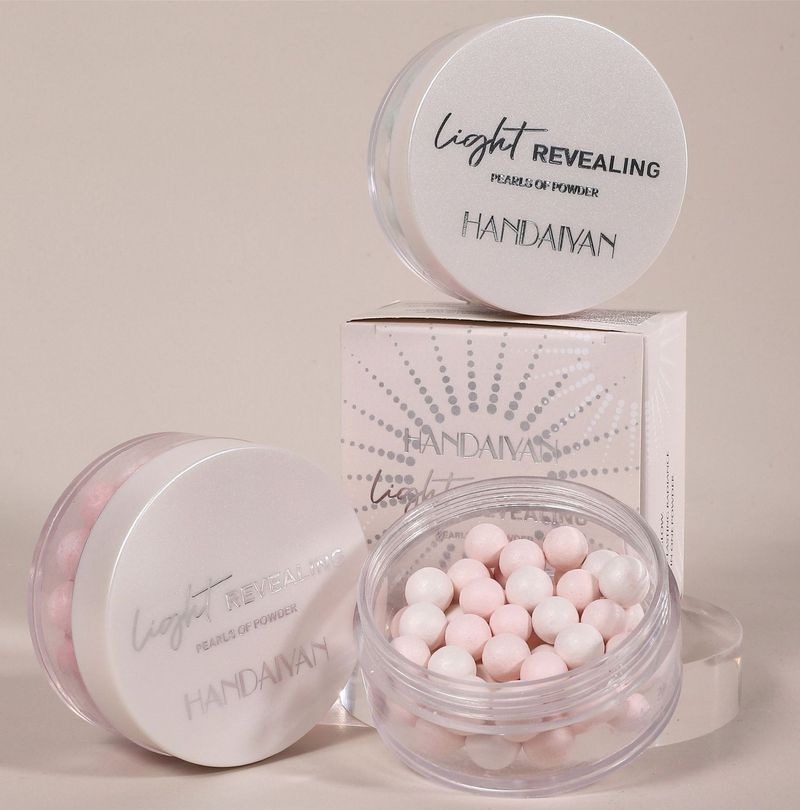 HANDAIYAN 5-Color Setting Powder Balls - Highlight & Contour, Pearlescent, Oil-Control, Long-Lasting_voghion.com