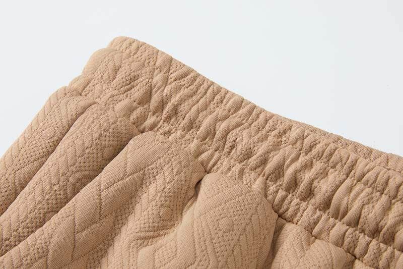 Herrenbekleidung Modetrend Freizeit Sport Strickmuster Kurzarm Zweiteiliger Anzug_voghion.com