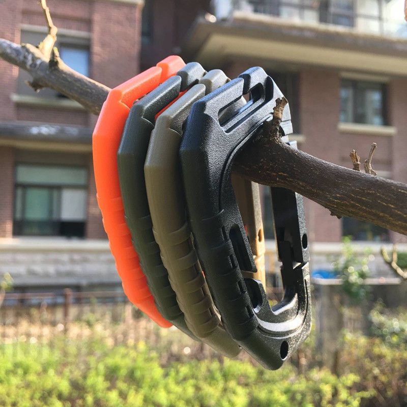 Outdoor Carabiner Quicdraw Tactical Multi-Function D-Shaped Bucle Lightweight Medium Climbing Plastic Steel Spring_voghion.com