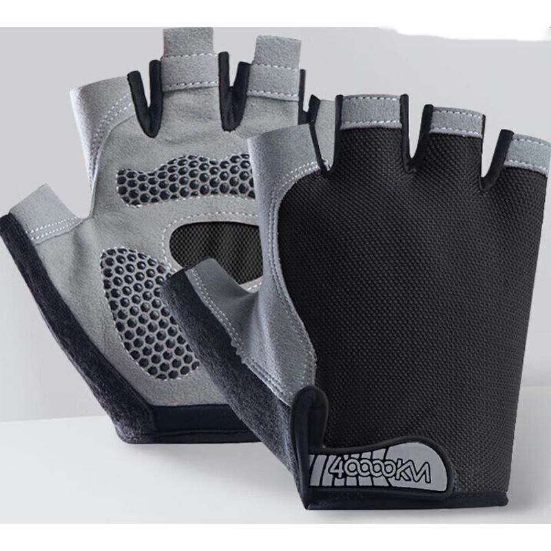 40,000 Kilometers Riding Half Finger Sports Fitness Outdoor Climbing Breathable Shock Absorption Anti Slip Sweat Gloves_voghion.com