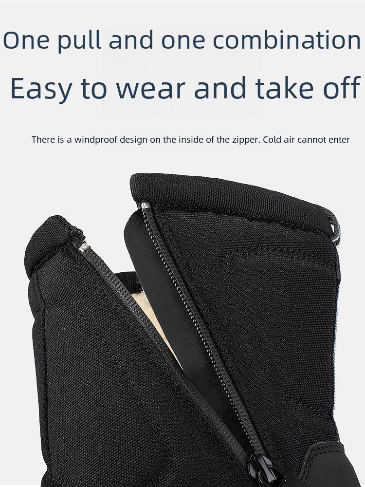 Herrenschuhe Nordost-Winter-Schneestiefel Damen wasserdicht rutschfest Fleece-ed verdickte Herren Baumwolle gepolsterte Schuhe Reiten_voghion.com