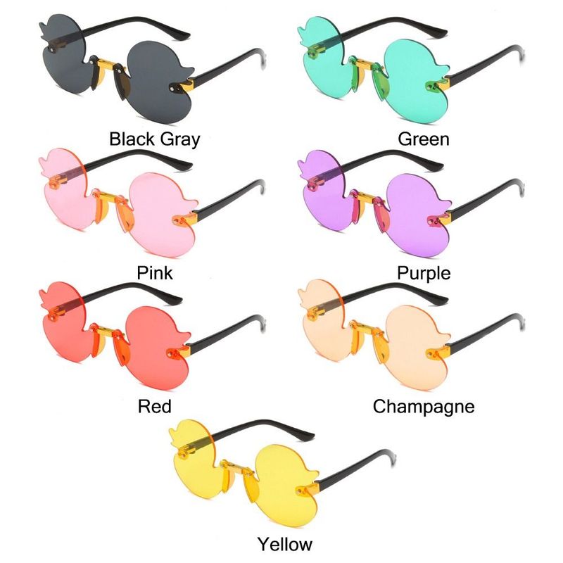 Occhiali da sole alla moda per bambini con protezione UV400, occhiali da sole alla moda colorati a forma di anatra, occhiali da sole per bambini_voghion.com