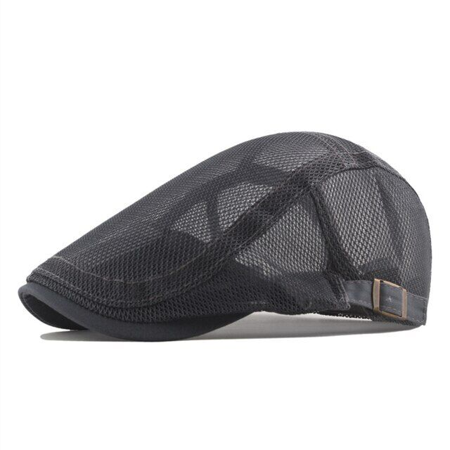 Summer Men's Breathable MESH IVY Hat Beret Newsboy Hat GATSBY Hat CABBIE FLATCAP_voghion.com