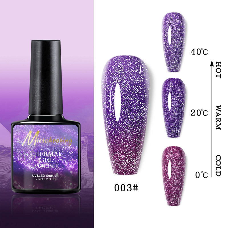"3PCS"Temperature varying Aurora Broken diamond nail oil glue Opal Broken diamond glue canned glue Fairy color gradient nail_voghion.com