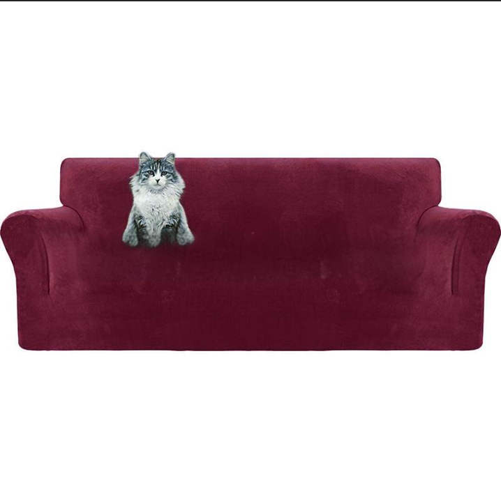 Home Furniture Copridivano in velluto di volpe argentata ispessito Copridivano elastico Copridivano completo Copridivano ultra morbido Copridivano completo_voghion.com